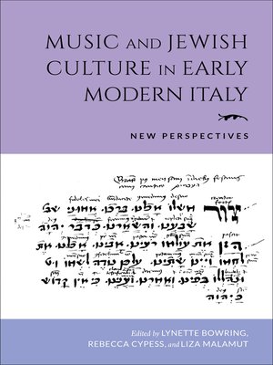 cover image of Music and Jewish Culture in Early Modern Italy